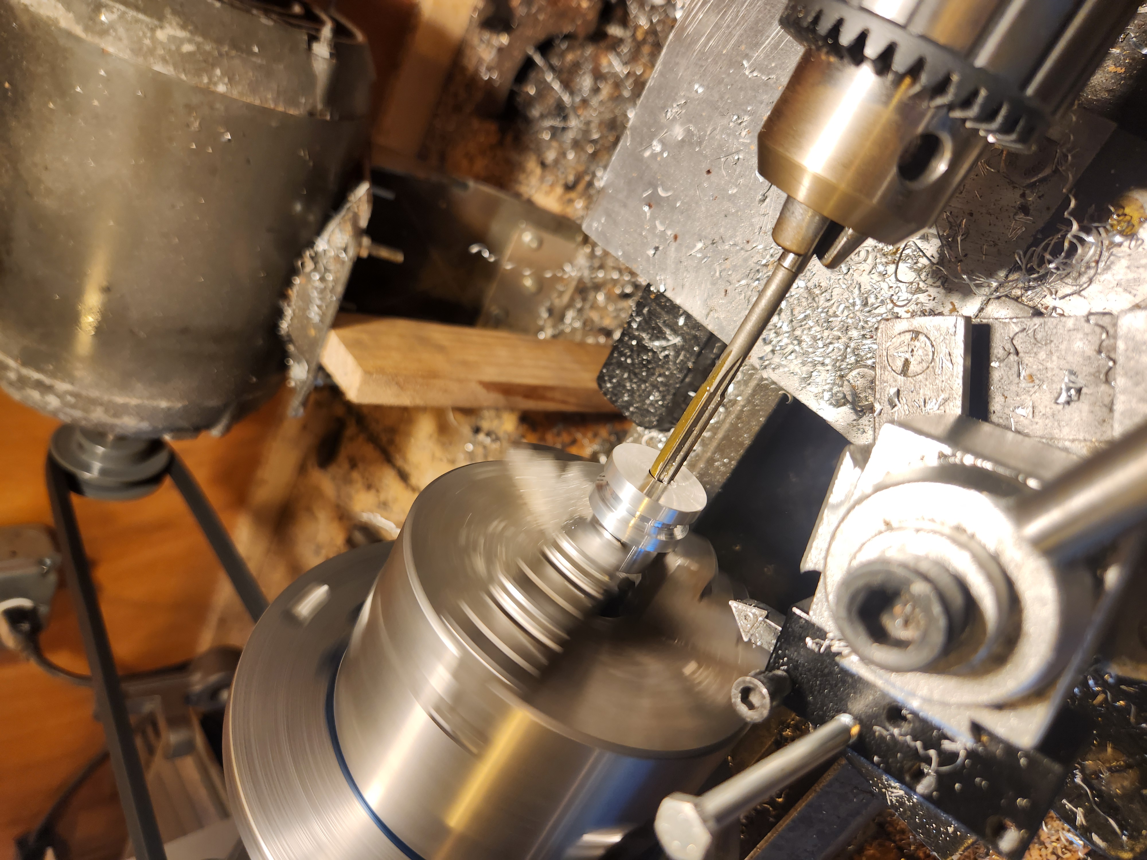 Cutting bearing seats and drilling main hole